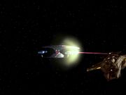 Patrouillenschiff eröffnet Feuer auf die Enterprise