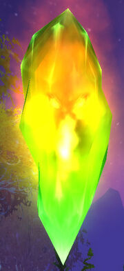 Burning crystal