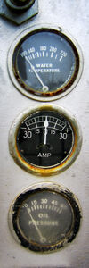 Water temperature amp oil pressure