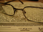 Refusal of treatment form