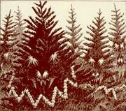 Christmas tree monster