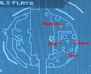 Salt Flats Scavenger map