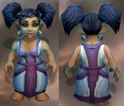 Snowy Robe, Stone Background, Gnome Female
