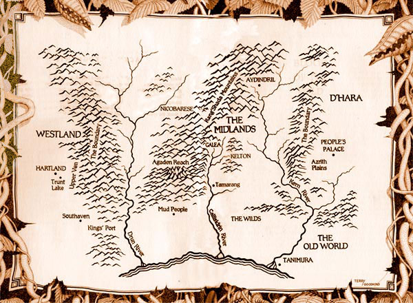 terry goodkind sword of truth series map