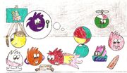 Puffles picture drawed