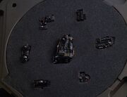 Borg implants closeup