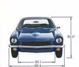 Chevrolet Vega dimensions