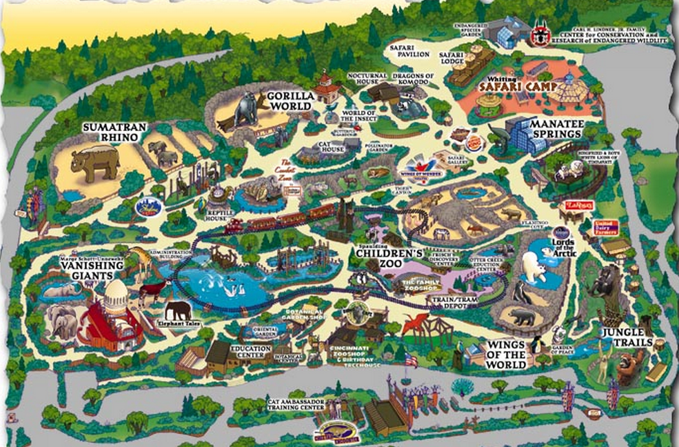 columbus zoo map area