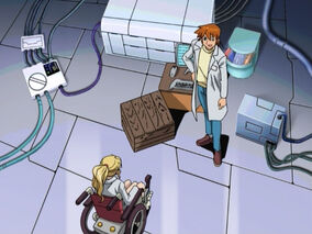 Chris and Helen in the lab