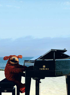 Rowlf piano beach