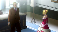 Mr. Heartfilia talks with Lucy
