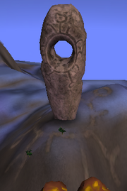 Stone structure on mountain