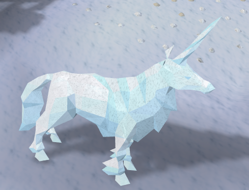 ice sculpture unicorn