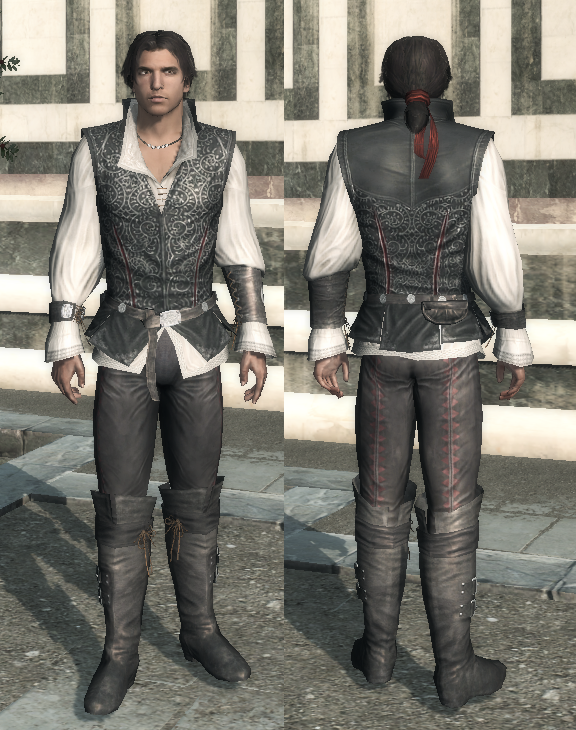 I noticed that there are barely any mods for Assassin's Creed 2 so I said  fine, I'll do it myself. Here's my attempt at making Ezio's outfit more  like the one on