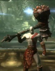 Kratos con el martillo bárbaro