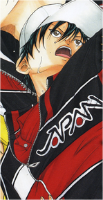 Ryoma serving in his BjB uniform