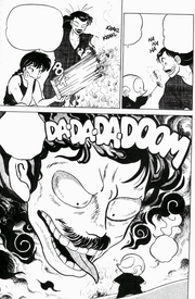 Soun infuriated at Happosai - Ultimate Technique