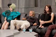 Effie, Haymitch y Katniss