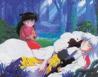 Rin Helping Sesshomaru