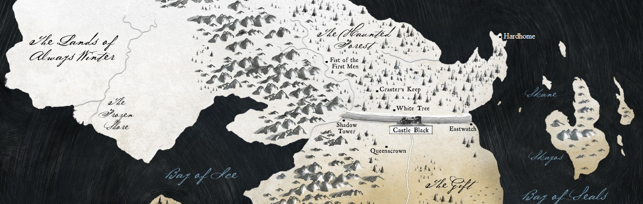 map of game of thrones beyond the wall