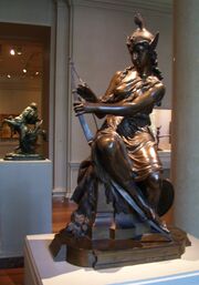 Amazon preparing for the battle (Queen Antiope or Armed Venus) - Pierre-Eugene-Emile Hebert 1860 - NG of Arts Wash DC rotated and cropped