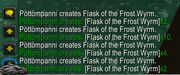 FlaskofFrostWyrm proc 5x in chat log
