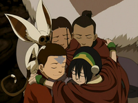 Team Avatar group hug