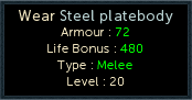 Item stats