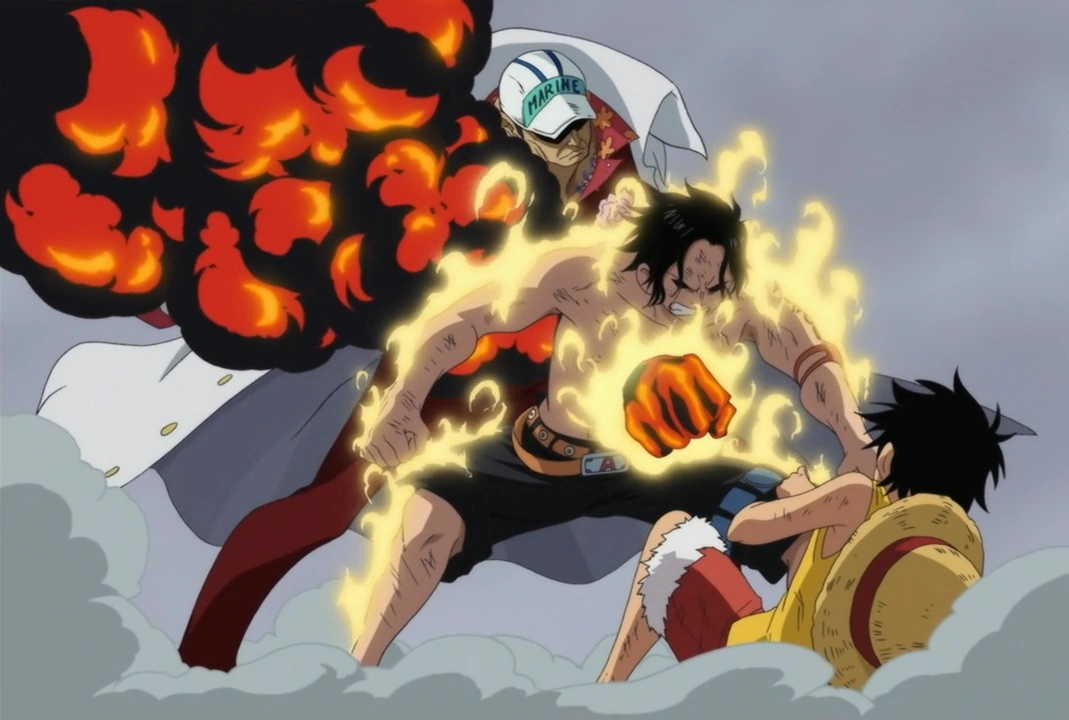 Image Ace Saves Luffy.png The One Piece Wiki Manga, Anime