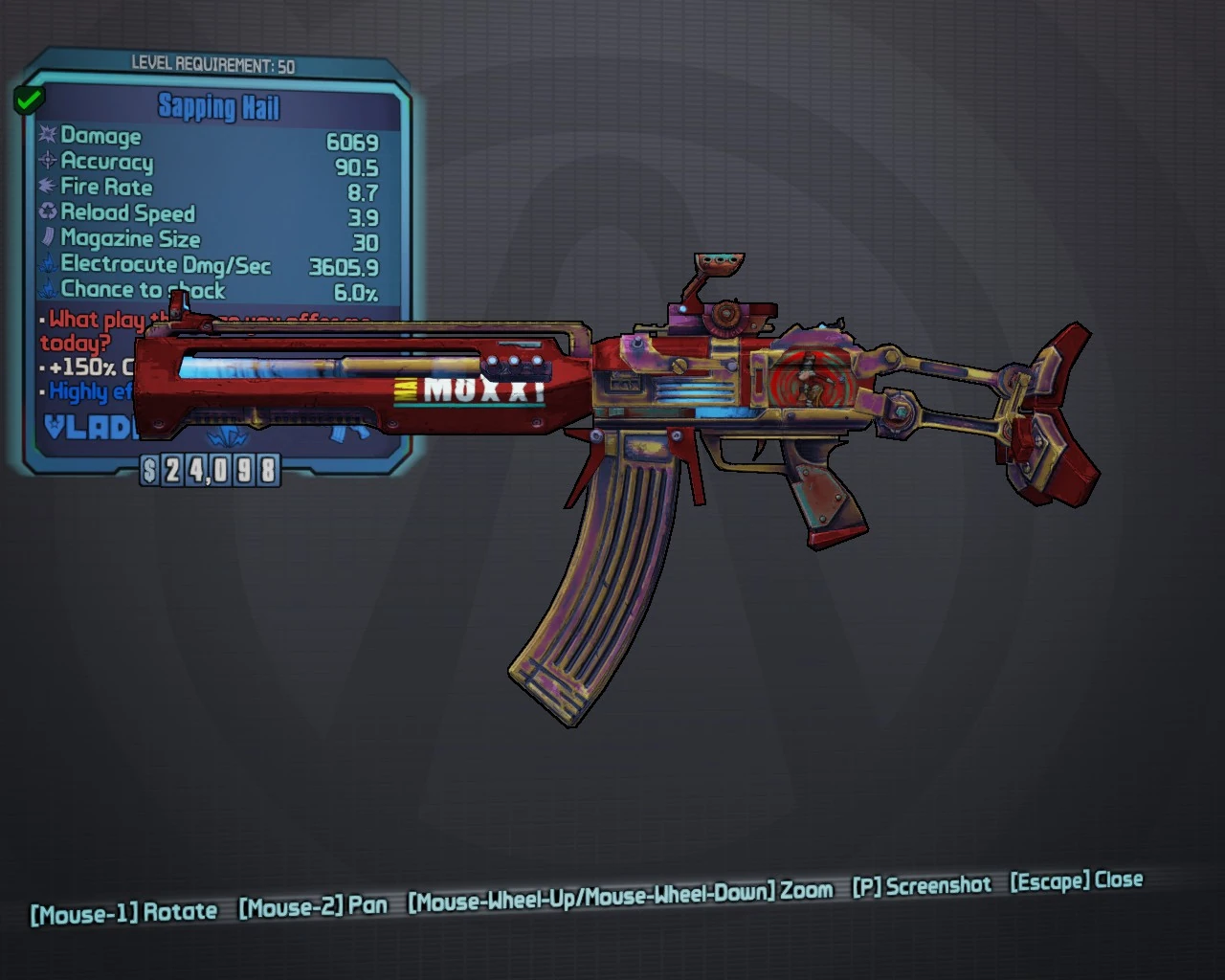 Mad Moxxi Borderlands Wiki Walkthroughs, Weapons, Classes