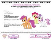 Cutie Mark Crusaders Chocolate Popcorn recipe page original version