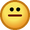 Straight Face Emoticon