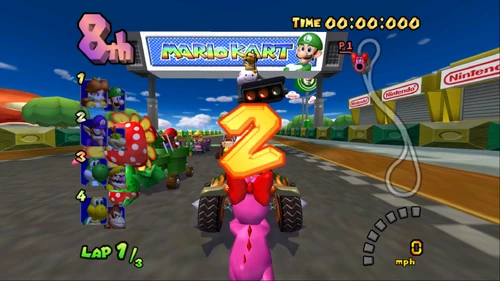 Checkered line - The Mario Kart Racing Wiki - Mario Kart, Mario Kart DS ...