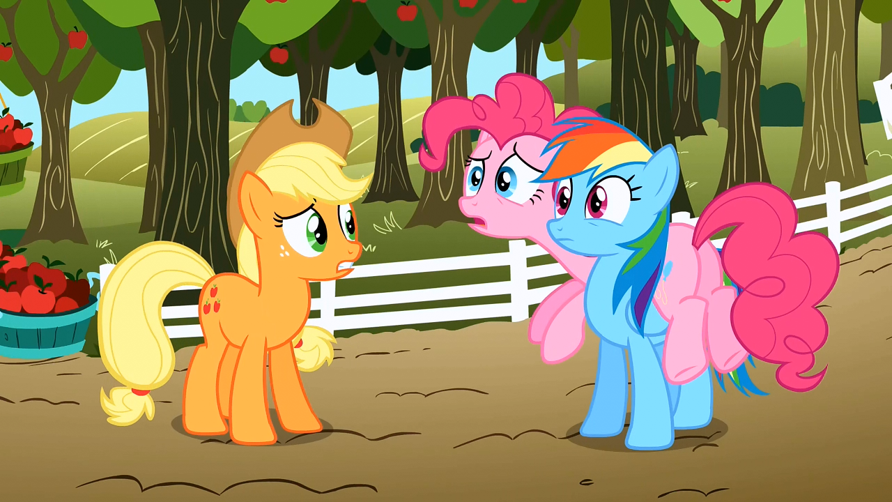 Image Applejack, Pinkie Pie and Rainbow Dash S02E15.png My Little