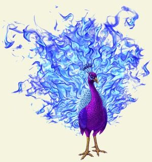 Royal Peacock Phoenix Art