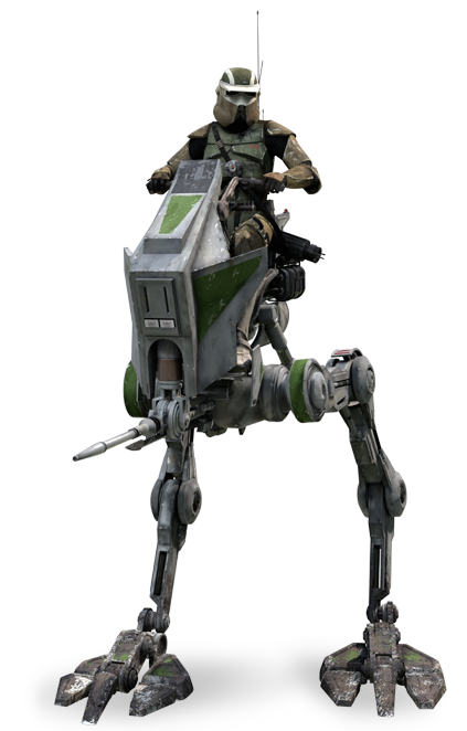 An Driver Pilot  AT their RT trademark clone papercraft driving trooper or Clone vehicle armor