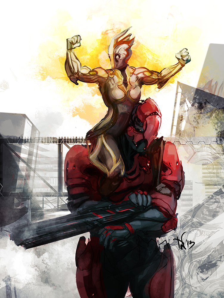 Ember_and_rhino_warframe_by_deadlyninja-