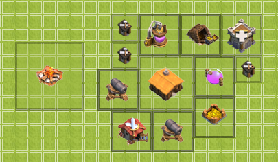 Map Th1 4 Clash Of Clan Map Plus Bases