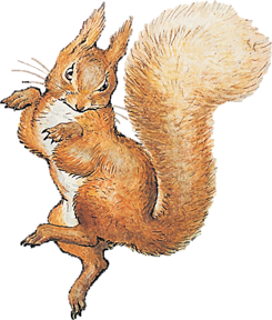 peter rabbit squirrel nutkin soft toy