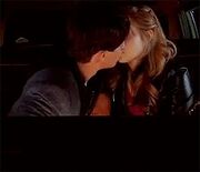 Spendy's first kiss.