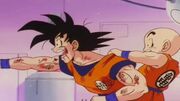 Goku dopo aver visto una siringa