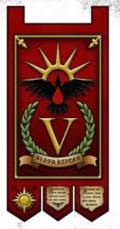Estandarte Compañía Destinada Cuervos Sangrientos Wikihammer
