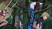 Os seis Jinchurikkis liberam parte de seus Bijus