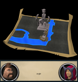 The Giant Dwarf Crashing into the statue