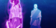 Korra se encuentra con Aang