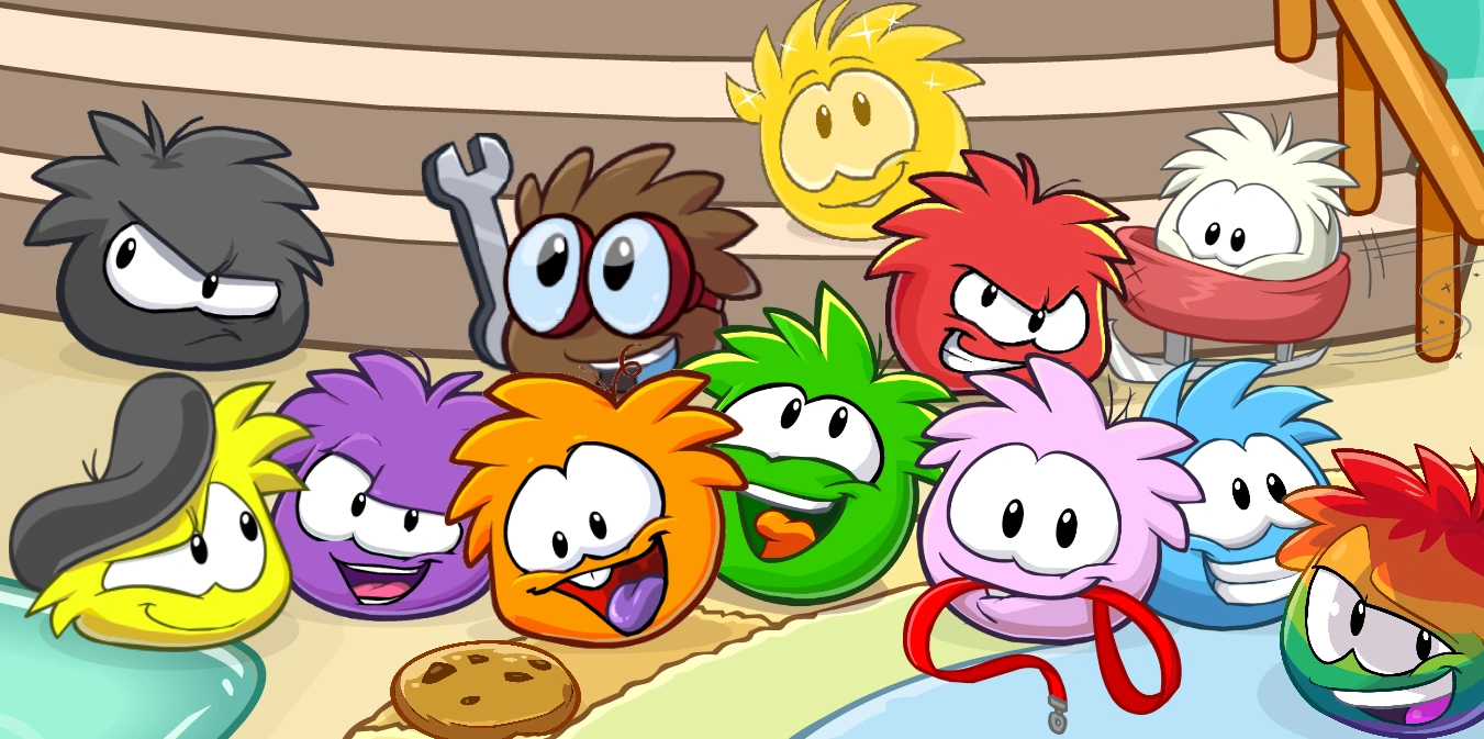 Image All Puffles 2013 w Gold.png Club Penguin Wiki The free