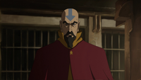 Tenzin scowling