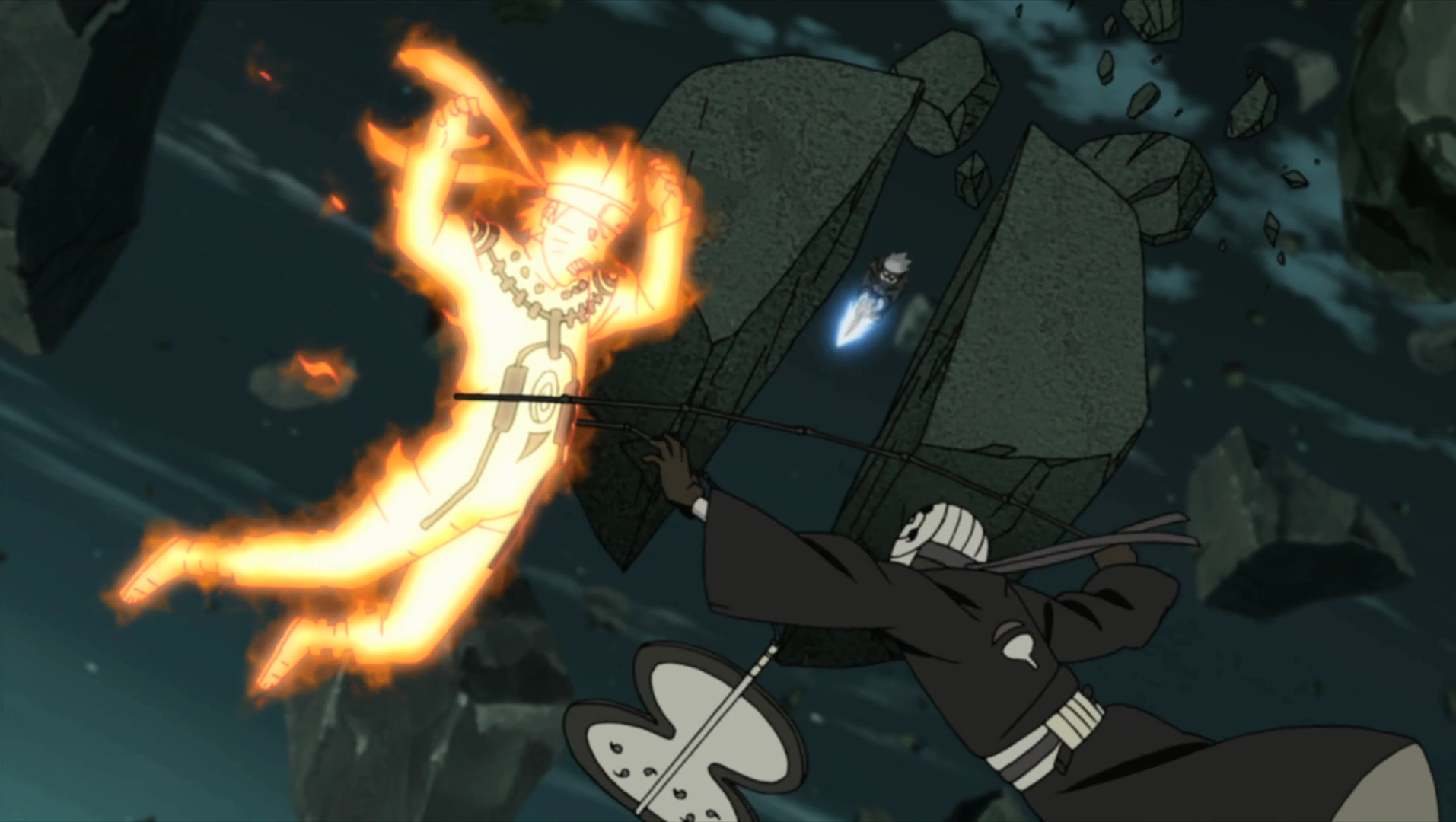 Animasi Bergerak Naruto Kyubi Vs Sasuke Devil