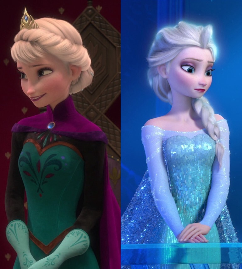 Anna borrowed Elsa's ice dress, the Snow Queen is NOT amused. - Random  Roodles : r/Frozen