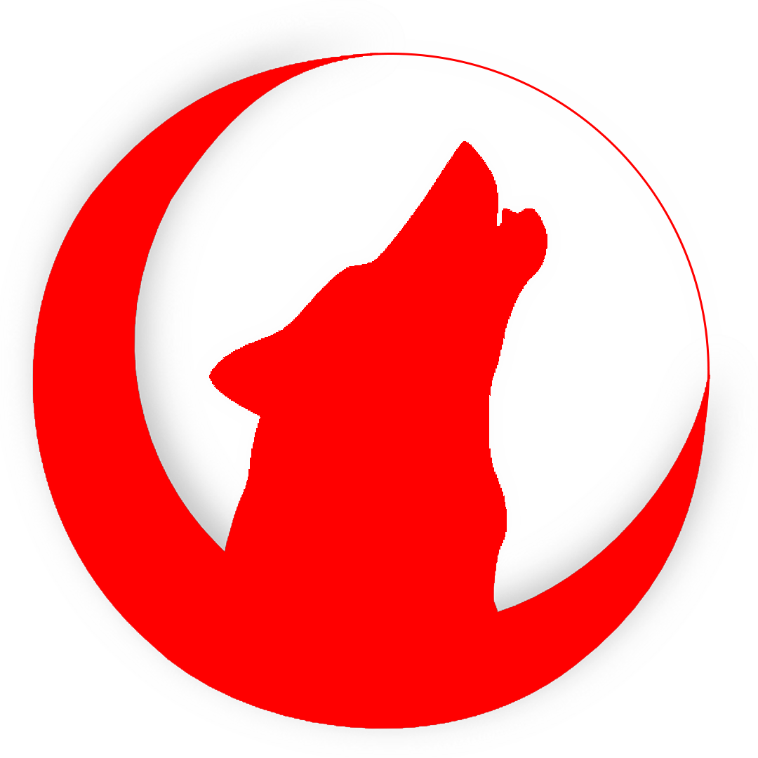 wolf howling logo